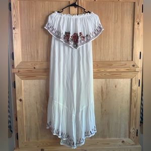 American Eagle Outfitters NWT embroidered wide leg hippy beach boho jumpsuit S